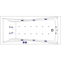 Акриловая ванна Excellent Palace Ultra 180x80