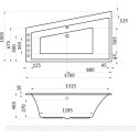 Акриловая ванна Excellent Sfera Slim WAEX.SFL17S.NANO L 170х100 см