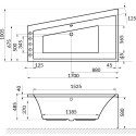 Акриловая ванна Excellent Sfera WAEX.SFP17.NANO 170x100 P