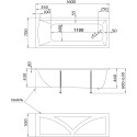 Акриловая ванна Marka One Modern 160х70 см