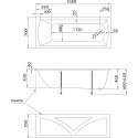 Акриловая ванна Marka One Modern 165х70 см