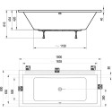 Акриловая ванна Ravak Formy 01 180 с ножками