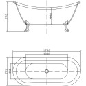 Акриловая ванна Swedbe Vita 8818GO