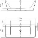 Акриловая ванна Swedbe Vita 8830