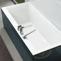 Акриловая ванна Villeroy & Boch Squaro Edge 12 UBQ190SQE2DV-RW 190x90, с ножками, слив-перелив, stone white