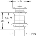 Донный клапан для раковины Bonomini 0942OT54S7WZ