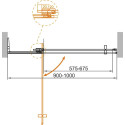 Душевая дверь в нишу Cezares Slider B 1 90/100 C Cr