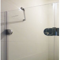 Душевая дверь в нишу GuteWetter Lux Door GK-002A левая 110 см стекло бесцветное, фурнитура хром