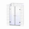 Душевая дверь в нишу GuteWetter Lux Door GK-002 70 см стекло бесцветное, фурнитура хром