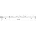 Душевая дверь в нишу Ravak BLDP4-170 Transparent, профиль хром