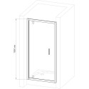 Душевая дверь в нишу Royal Bath HV RB80HV-C-CH