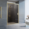 Душевая дверь в нишу Vegas Glass ZP 120 09 05 профиль золото, стекло бронза