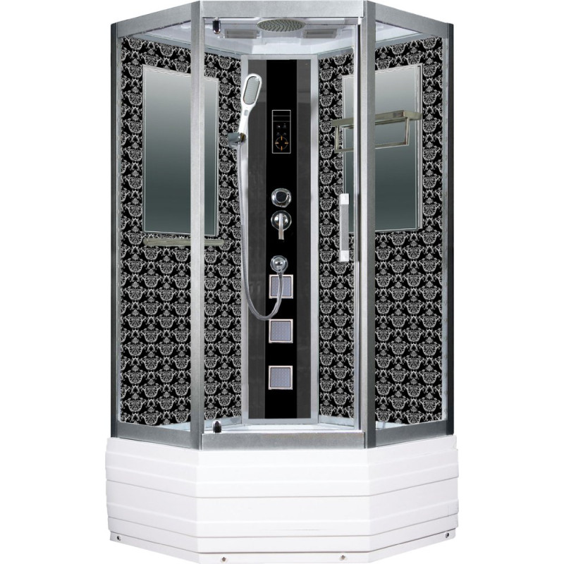 Душевая кабина Niagara Lux 7798B серебристый матовый, черный
