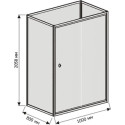 Душевая кабина RGW Andaman OLB-207 80x100 см, профиль хром