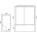 Душевая кабина Royal Bath BP RB8100BP2-M-CH-L