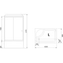 Душевая кабина Royal Bath BP RB8100BP5-BT-CH-L