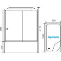 Душевая кабина Royal Bath BP RB8120BP1-M-CH-R
