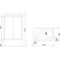 Душевая кабина Royal Bath BP RB8120BP5-WT-CH-L