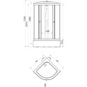 Душевая кабина Triton Стандарт 90х90 В ДН4 полосы