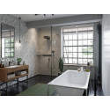 Душевая лейка Hansgrohe Rainfinity 130 26865340 шлифованный черный хром