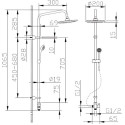 Душевая стойка Bravat Fit D283CP-2-RUS