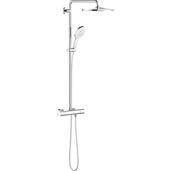 Душевая стойка Grohe Rainshower SmartActive 310 26647LS0 с термостатом, белая луна