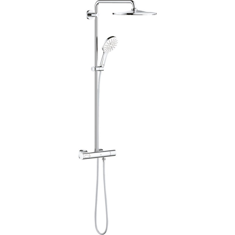 Душевая стойка Grohe Rainshower SmartActive 310 26647LS0 с термостатом, белая луна