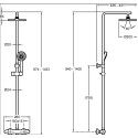 Душевая стойка Jacob Delafon Brive E24322-CP