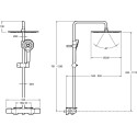 Душевая стойка Jacob Delafon Metro E26588-CP