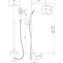Душевая стойка Lemark Allegro LM5962CW