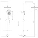 Душевая стойка Lemark LM8808C