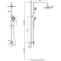 Душевая стойка Rush Bella BL4535-113