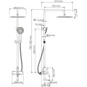 Душевая стойка Wasserkraft Sauer A17101