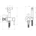 Душевой гарнитур Cezares CZR-SET-DA1-ID2-FMM120-01