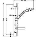 Душевой гарнитур Hansgrohe Croma 100 1jet 27724000  Unica'C
