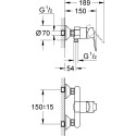 Душевой комплект Grohe BauEdge 122277