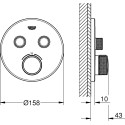 Душевой комплект Grohe Grohtherm SmartControl 29119000 + 35600000 + 27929002 + 26412000