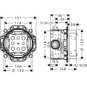 Душевой комплект Hansgrohe Croma Select E 27294000 С ВНУТРЕННЕЙ ЧАСТЬЮ