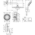 Душевой комплект Hansgrohe Crometta E 27957000