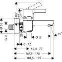 Душевой комплект Hansgrohe Metris S 31460000 + 31022000 + душевой гарнитур