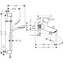 Душевой комплект Hansgrohe Talis S2 32440000 смеситель + душевой гарнитур