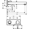Душевой комплект Hansgrohe Talis S 72400000 + 72111000 + 13622180 + душевой гарнитур