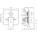 Душевой комплект Ideal Standard Esla BD002XC С ВНУТРЕННЕЙ ЧАСТЬЮ