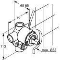 Душевой комплект Kludi Bozz 386310576 С ВНУТРЕННЕЙ ЧАСТЬЮ