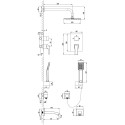 Душевой комплект Lemark Unit LM4522C С ВНУТРЕННЕЙ ЧАСТЬЮ