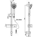 Душевой комплект Paini Parallel + Monza 47KIT3 3 в 1