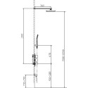 Душевой комплект Timo Tetra-Thermo SX-0179 /00 С ВНУТРЕННЕЙ ЧАСТЬЮ