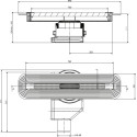 Душевой лоток Pestan Confluo Slim Line 750 с решеткой