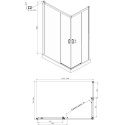 Душевой уголок Ambassador Queen 11011106L 120x80