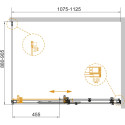 Душевой уголок Cezares Stylus Soft AH 1 110/90 C Cr